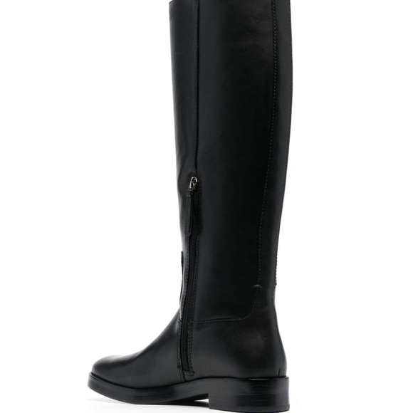 NWOB Tory Burch tall black embossed riding boot 7 - Picture 3 of 12